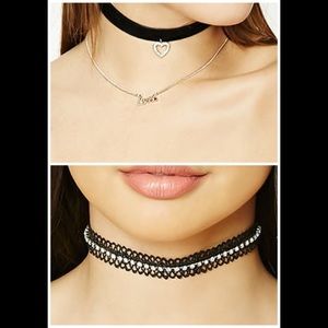 Forever 21 Choker Necklaces (3) NWOT